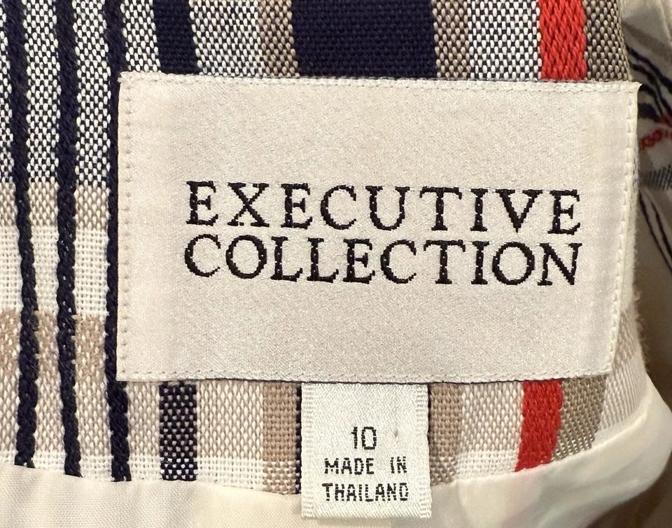 Blazer Mujer Talla 10 Colección Ejecutiva Colorido a Cuadros NECESITA ALTERACIONES Foto 4 de 4