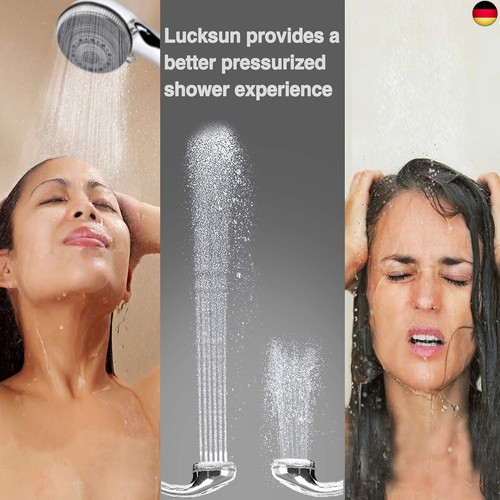 Lucksun Duschkopf und Schlauch, 7 Modi, große Luxus-Duschköpfe, mit Handbrause, - Bild 4 von 7