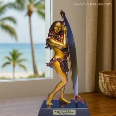 Kim Taylor Reece Cold Cast Resin Statue   Moe Kahakai  Dreams of the Beach 
