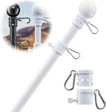 Flag Pole Holder for outside House - 5Ft Heavy Duty Stainless Steel House Flag P