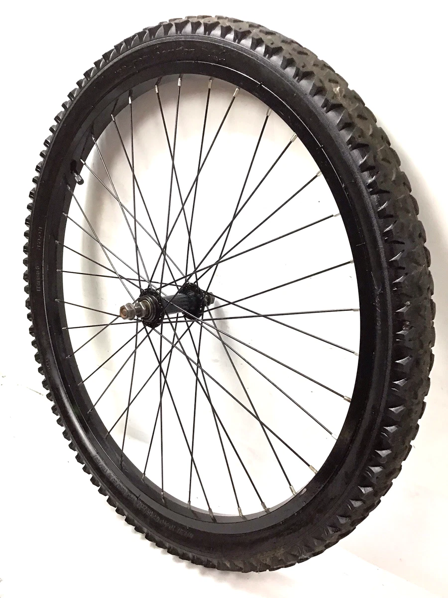 Roue Arrière 24 Pouces Pour VTT – Zoom Axe Rigide, Jante Dorée, Disque 140mm Inclus, Compatible 5/6/7 Vitesses, Frein Disque Et Jante