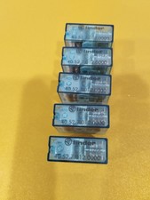 5 Pcs Finder 40.52.7.012.0000 PCB/Plug-In Relay, DPDT 8A, 12V DC coil, 40 Series