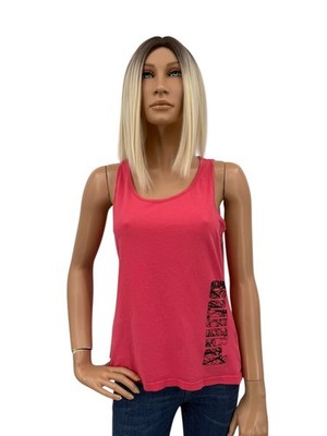 Puma top trägerhemd trägertop pink rot schwarz Größe m