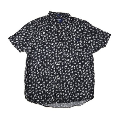 Chubbies The Bloom Boom Slub Poplin Friday Shirt Men's Size Large Navy Floral