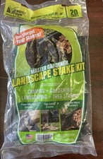 10 Zoll A.B.S. Kunststoff Anker Pfahl Kit für Landschaftskanten (20er Pack)