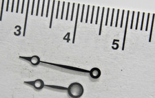 Pocket watch moon style hand set Min hand 15 mm hour 10 mm black