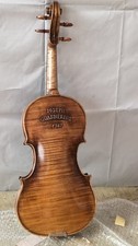 4/4 violin Guarneri 1742 model 1pc maple back spruce top hand made nice Sound 1