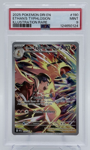Ethan's Typhlosion graded PSA 9 for sale on eBay