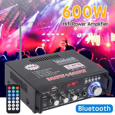 HIFI BLUETOOTH VERSTäRKER VOLLVERSTäRKER DIGITAL AUDIO STEREO AMPLIFIER FM USB