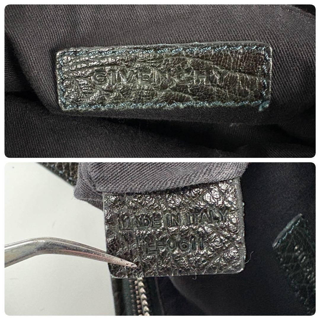 Givenchy Pandora Mini Leather Shoulder Bag in Black thumbnail 16