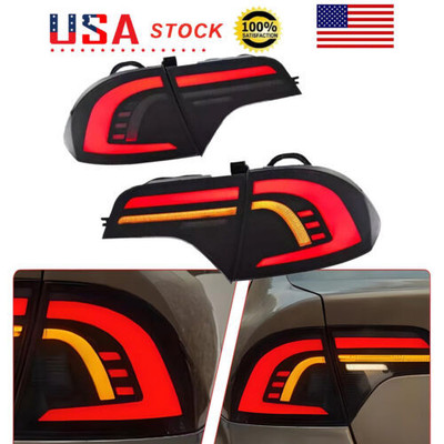 2pcs Full LED Tail Lights Start up Animation For Honda Civic Sedan 2006-10 2011