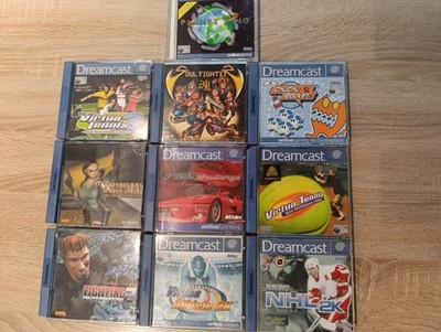 Sega Dreamcast Konvolut 11 Spiele F355 Soul Fighter Virtua Tennis Athlete Sonic