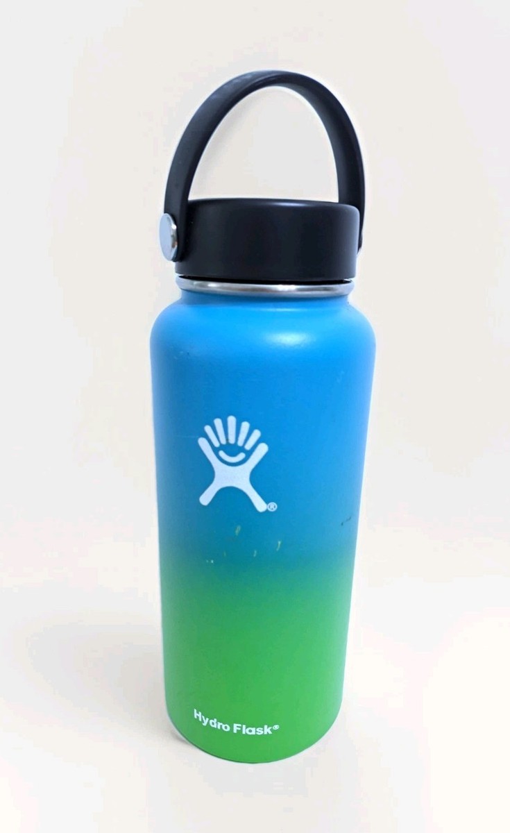 HydroFlask 32 Oz Blue Green Gradient Water Bottle Multicolor