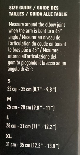 ADIDAS Manicotto a Compressione Supporto Gomito Unisex Palestra Sollevamento Nero/Bianco TAGLIA L - Foto 4 di 4