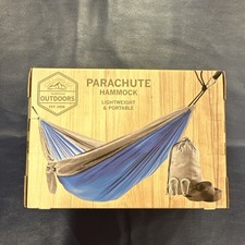 Saddlebred Outdoors Lightweight Portable Parachute Camping Hammock Blue/Gray