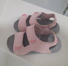 adidas Mädchen Sandalen Rosa/Grau Klettversc...