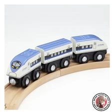 NEW Popondetta mokuTRAIN 500 Series Shinkansen Wooden Toy Rail Toy Hand-Rolled
