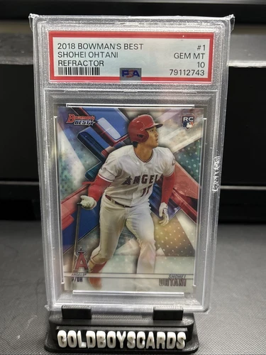 2018 Bowman's Best Refractor #1 Shohei Ohtani Angels RC Rookie PSA 10