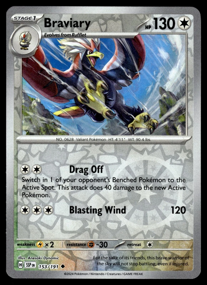 braviary pokemon card price Braviary - SWSH07: Evolving Skies [REVERSE HOLO]