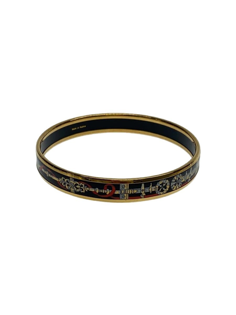 Hermes Ladies 2721 Gold-Tone H Bangle Bracelet