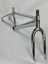 1995 Haro Shredder Frame Fork Set Chrome 20 in Old School BMX Freestyle Vintage