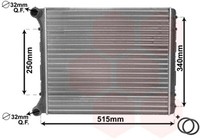 VAN Wezel WasserküHler MotorküHler KüHlrippen GelöTet FüR Audi A2 8Z0 1.4