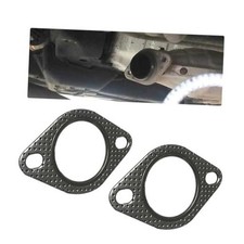 2 PCS Car Exhaust Gasket,ch Reinforced High Temperature Gasket Exhaust 2 In