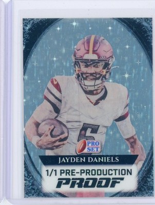 2024 Leaf Vivid Pre-Production Pro Set JAYDEN DANIELS Black Mirror RC 1/1