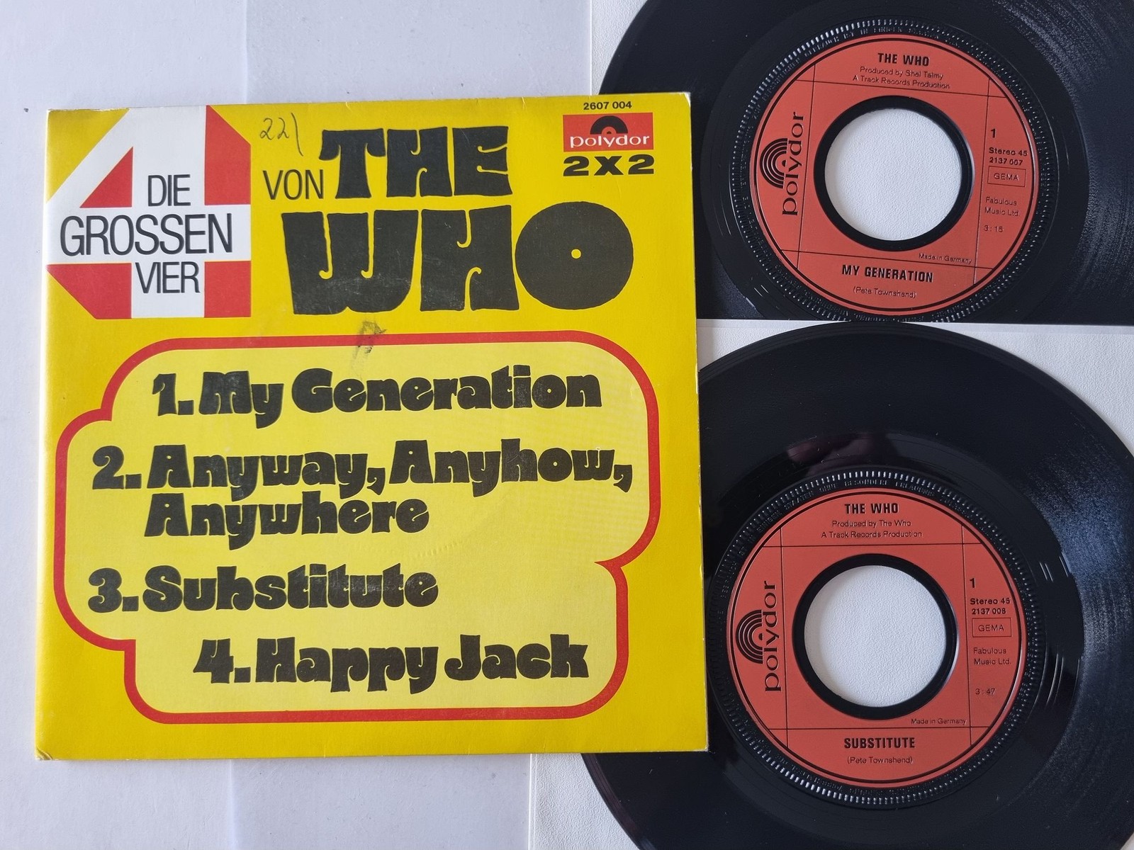The Who - My Generation / Anyway Anyhow Anywhere +2/ 2 x 7'' Vinyl Germany