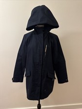 Eddie Bauer Navy Waterproof Waxed Canvas Rain...