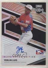 2020 Panini Elite Extra Edition Signatures Yerlin Luis #191 Auto 8x7