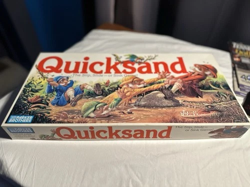 Vtg Quicksand Board Game 1989 Parker Brothers "Slip, Slide or Sink!" Missing 1