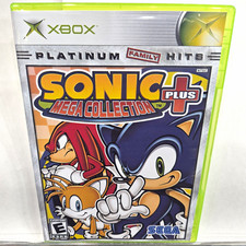 SEGA Sonic Mega Collection Plus (Microsoft Xbox, 2004) With New Cover 