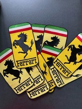Ferrari 9.5 Inch Car Auto Racing Iron On Patch Set Of 2 New
