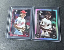 2025 Topps Chrome Update Caden Dana Rookie Debut Sepia Refractor & Base