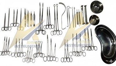 50Pcs General Surgery Basic Laparotomy Surgical Instruments Set