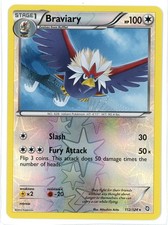 Braviary Reverse Holo 112/124 Dragons Exalted Pokemon Card