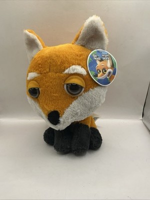 Big Headz Around The World Fuchs orange weiß weiches Plüschtier 9 Zoll Etikett TCC Global