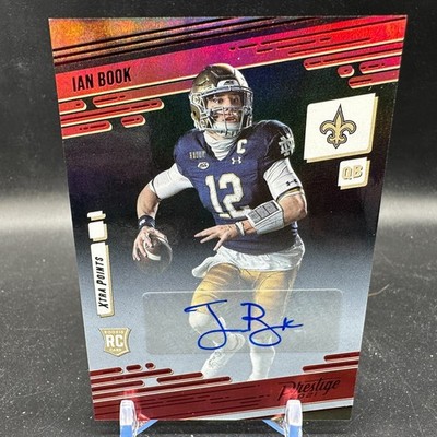 Ian Book Auto Rookie Red Signatures 2021 Prestige Rookies Xtra Points RC Saints