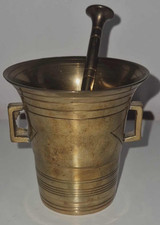 ✨ Mortier et pilon en laiton – Vintage – Made in India