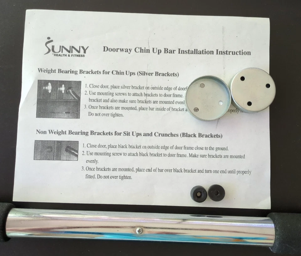 Sunny Health & Fitness NO. 025 Chin-Up Bar Adjustable width for doorway - Image 2 of 4