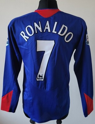 Manchester United 2005-2006 Away football Nike jersey #7 Ronaldo