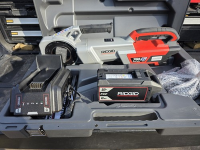 #ad RIDGID 760 FXP 12 r Power Drive Tool Kit with 8ah Battery and Charger $1250.00