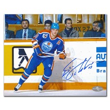 Esa Tikkanen Edmonton Oilers Action Autographed 8x10