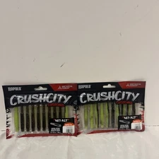 RAPALA ' CRUSH CITY ' NED BLT ' COPPERTREUSE ' 3" - 10 PCS ' LOT OF 2 '