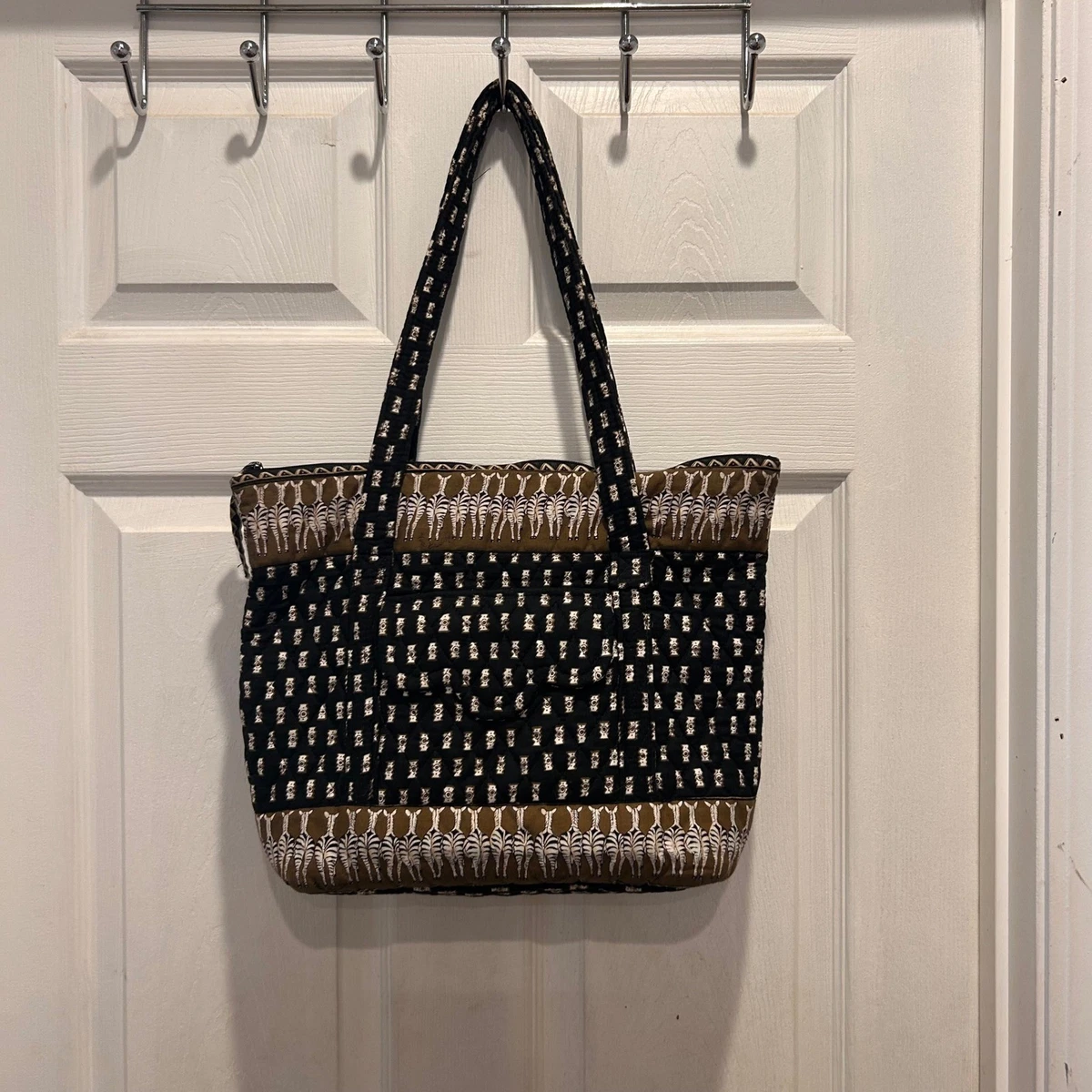 Vera Bradley Leather Leighton Backpack in Uptown Stripes zebra print bag Vera Bradley Zebra Bags & Handbags for Women for sale | eBay main image 2
