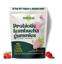 - Probiotic Kombucha Gummy - Prebiotics, Probiotics, Postbiotics, Fiber Suppl...