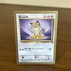 New ListingMeowth Gold Bordered Promo Fruit Roll Up Vintage Pokémon TCG Card 56/64 HP