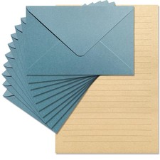 Premium Velvet-Touch Stationery Set with Unique Design Colors - Best Paper an...