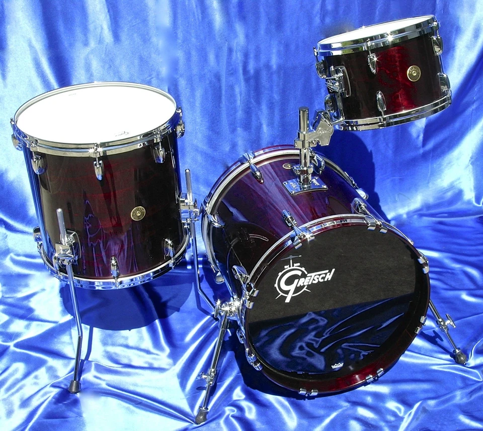 Gretsch EE. UU. Juego de Batería Personalizado 2025 - Brillo Nogal - 18/15/12 Hermoso Kit Foto 2 de 4